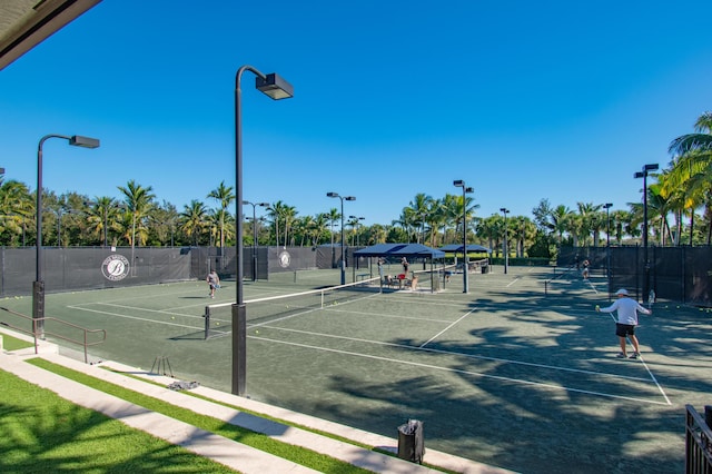 view of tennis court