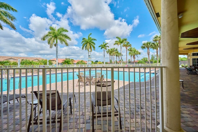 view of pool