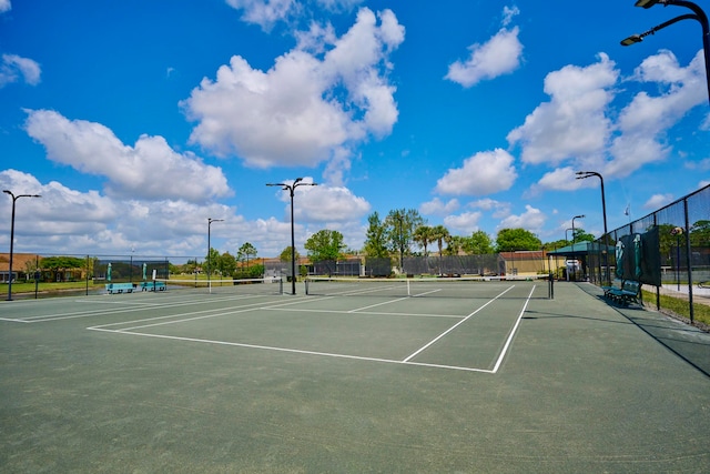 view of sport court