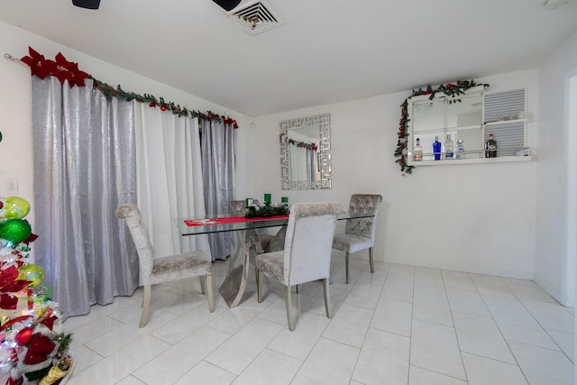 view of dining area