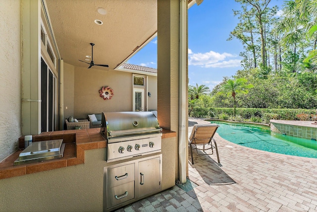 view of patio / terrace featuring area for grilling