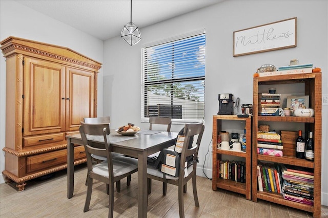 dining room featuring light wood-type flooring