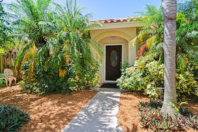 view of entrance to property