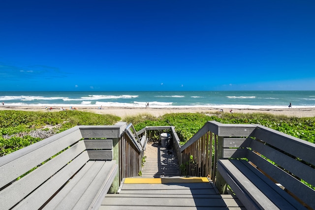 water view with a beach view