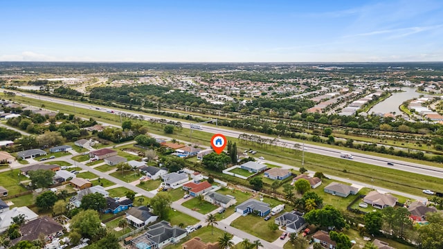 birds eye view of property featuring a residential view