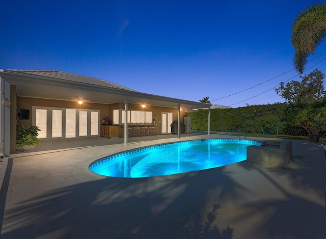 view of pool with a patio