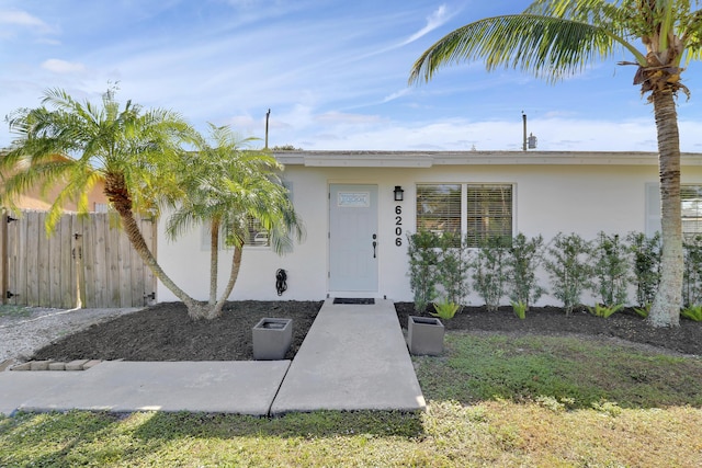 view of front of home