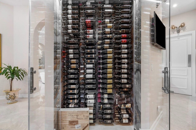 wine room featuring electric panel