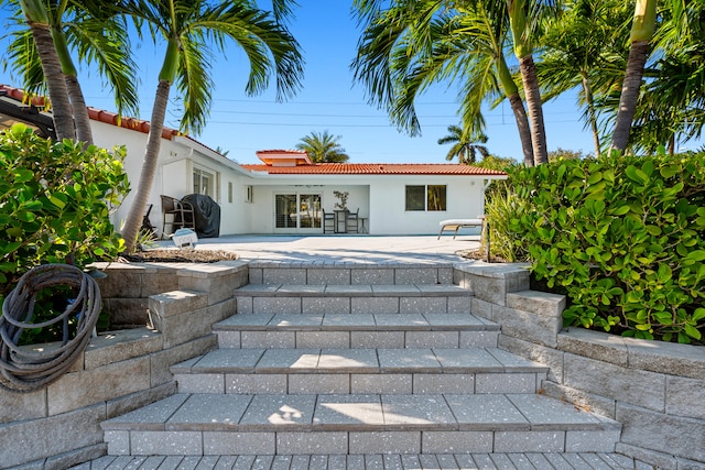 exterior space with a patio