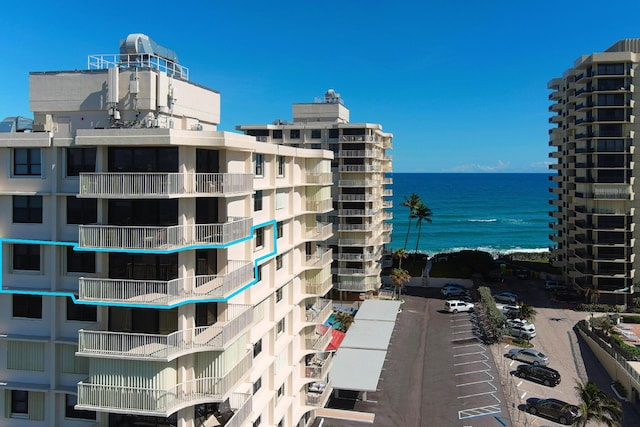 view of property featuring a water view