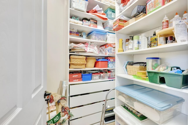 view of pantry