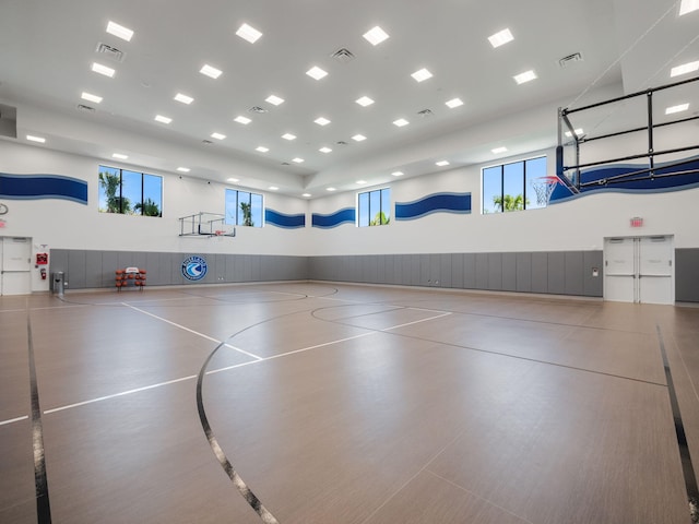 view of basketball court