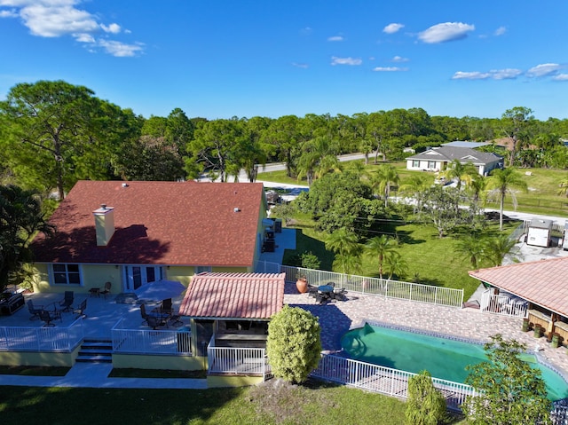 17976 88th Rd N, Loxahatchee, FL 33470 - aerial view of property and surrounding area featuring a pool