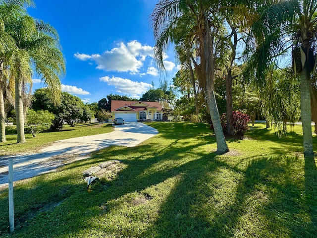 17976 88th Rd N, Loxahatchee, FL 33470 - view of front facade featuring driveway and a front lawn