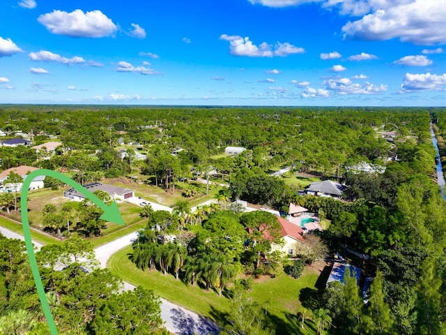 17976 88th Rd N, Loxahatchee, FL 33470 - aerial overview of property's location featuring a heavily wooded area