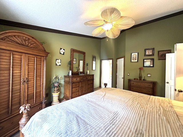 17976 88th Rd N, Loxahatchee, FL 33470 - bedroom featuring ornamental molding and ceiling fan