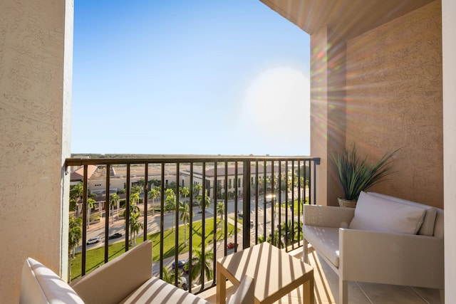 view of balcony