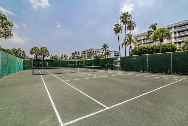 view of sport court