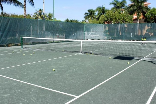 view of tennis court