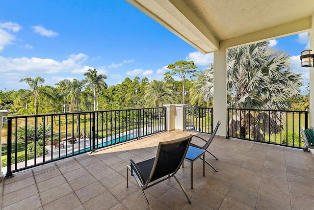 view of balcony