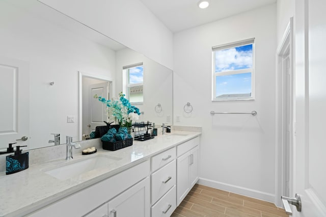 bathroom featuring vanity