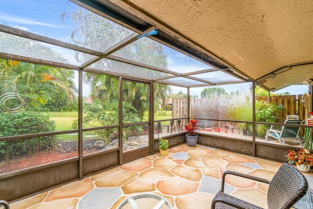 view of sunroom / solarium