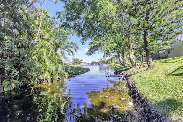 view of water feature