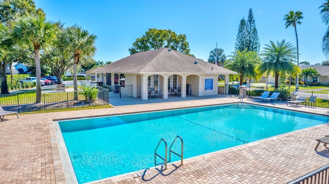 view of pool with a patio area