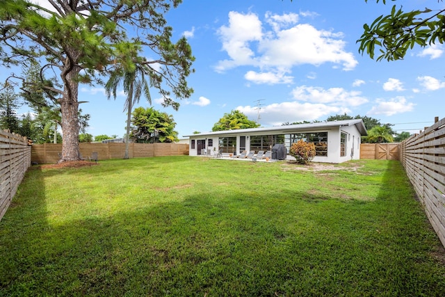 view of yard featuring a patio area