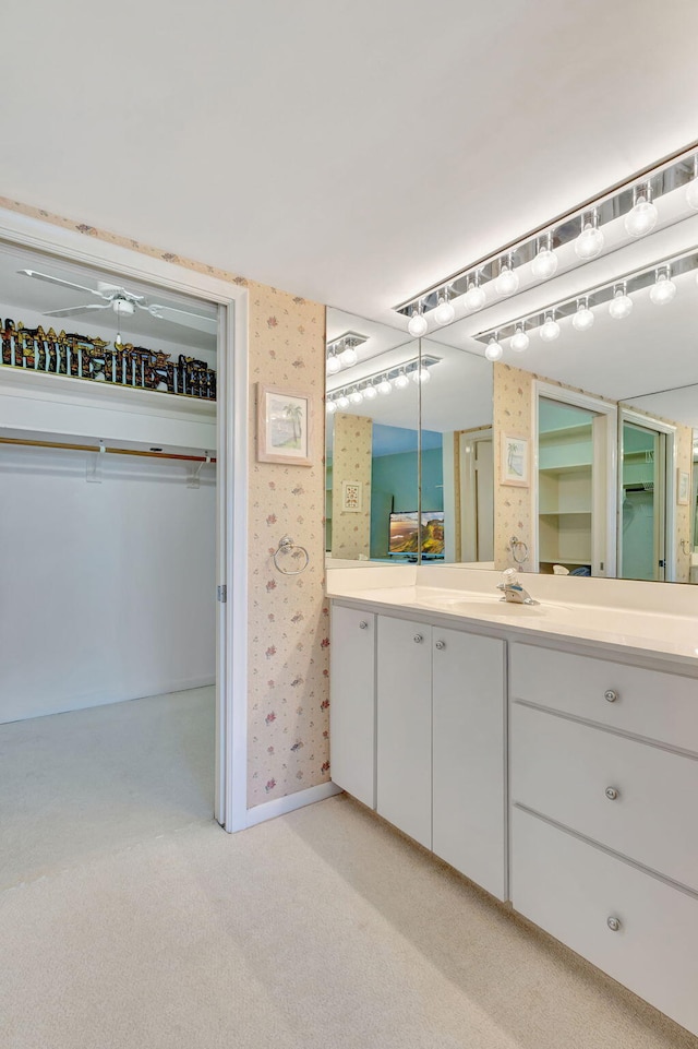 bathroom featuring vanity