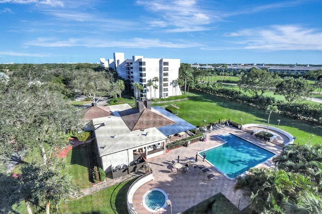 birds eye view of property