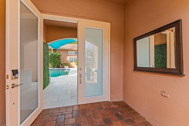 view of doorway to outside