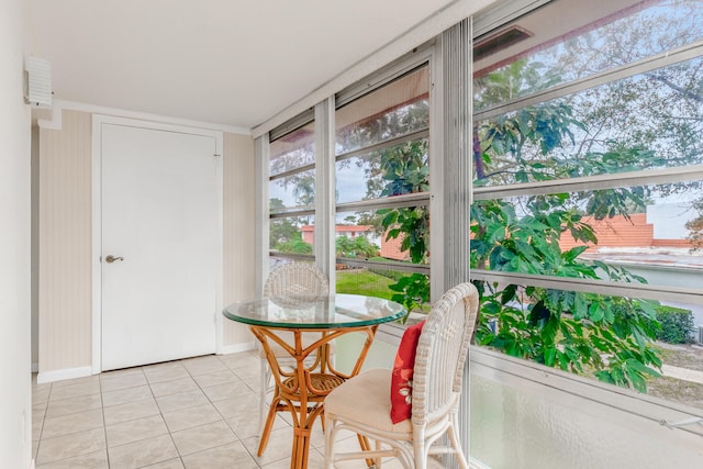 view of sunroom / solarium