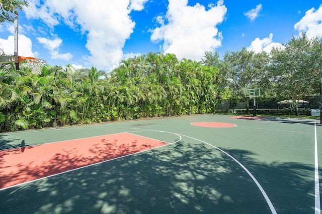 view of sport court