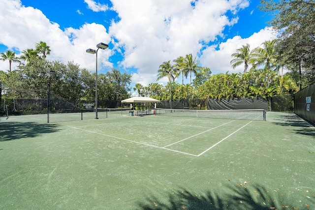 view of tennis court