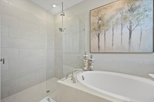11966 SW Macelli Way, Port Saint Lucie, FL 34987 - full bath featuring a stall shower and a bath