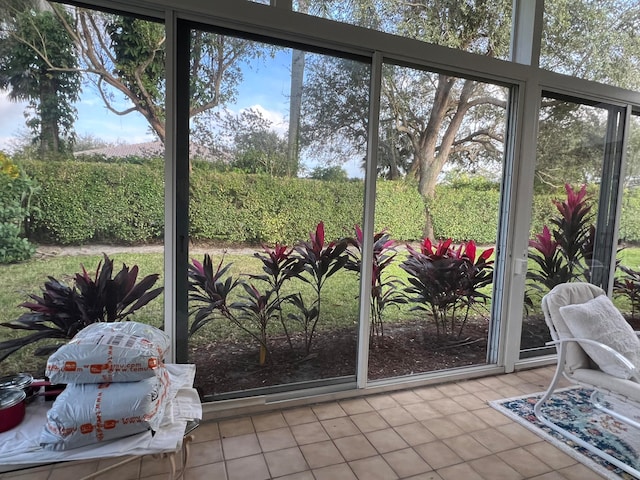 sunroom featuring plenty of natural light