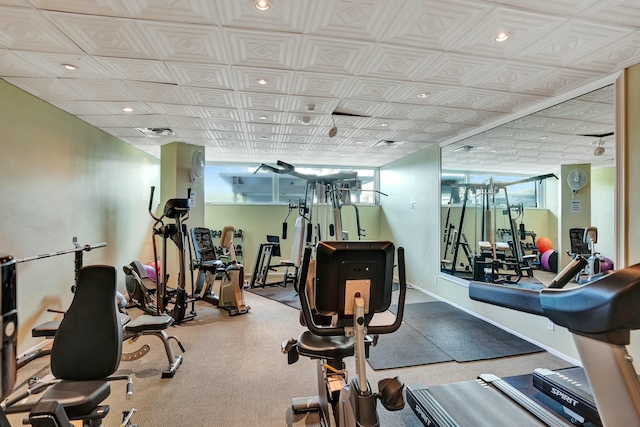 view of exercise room