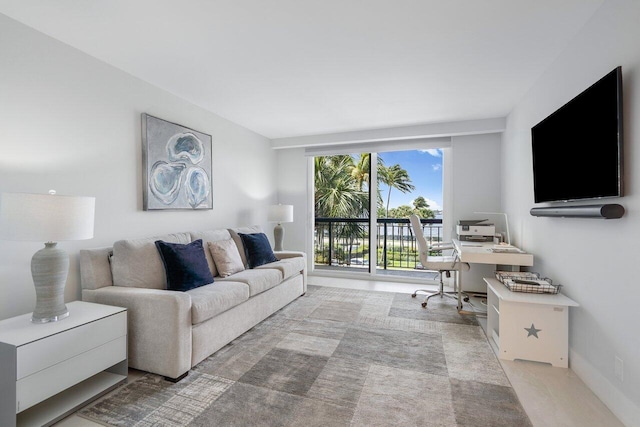 view of living room