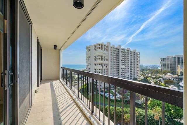 4545 N Ocean Blvd Unit 11C, Boca Raton, FL 33431 - balcony featuring a water view and a view of city