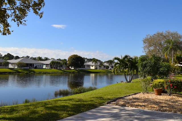 property view of water