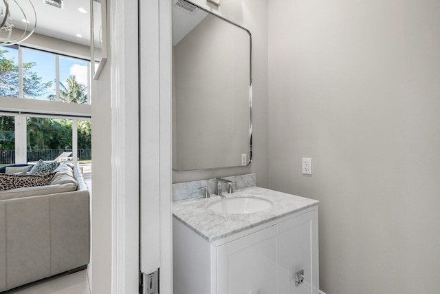 bathroom with vanity