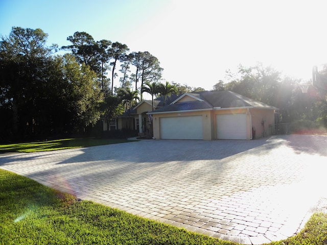 view of home's exterior with a garage