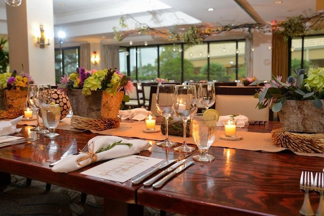 view of dining area