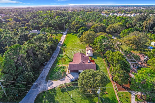 aerial view with a view of trees