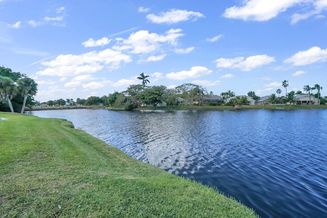 view of water feature