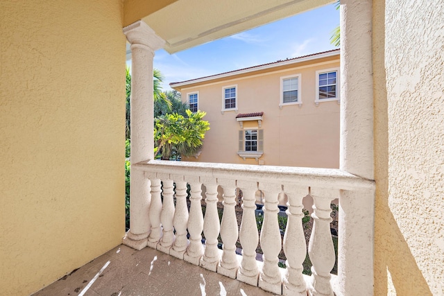 view of balcony