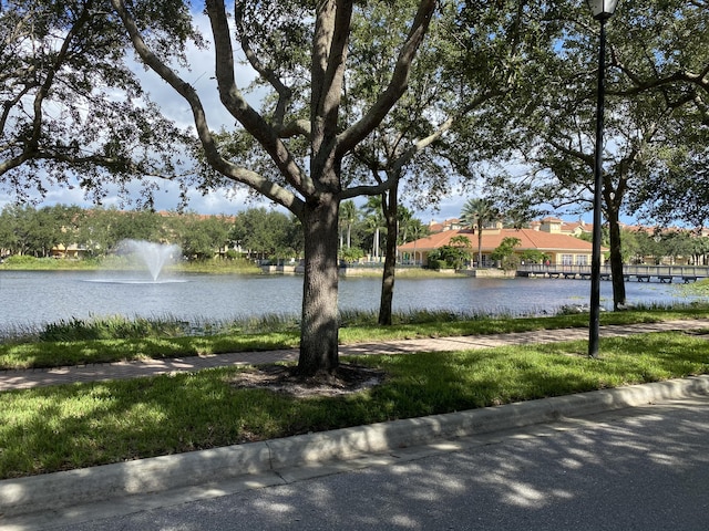 view of water feature