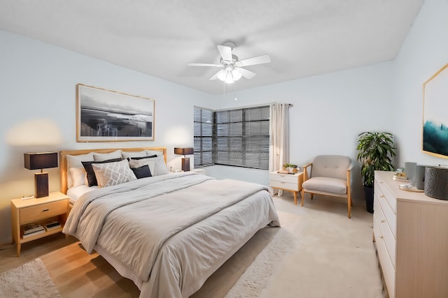 bedroom with ceiling fan