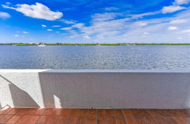 view of water feature